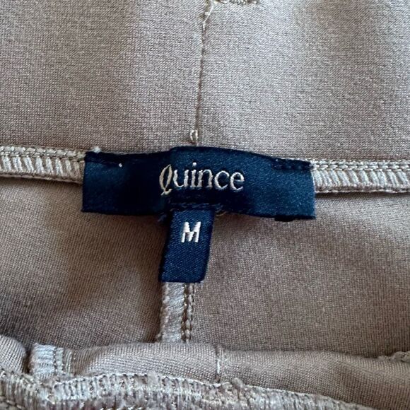Quince Ultra-Stretch Ponte Straight Leg Pants in Roasted Pecan Size M - Picture 7 of 7